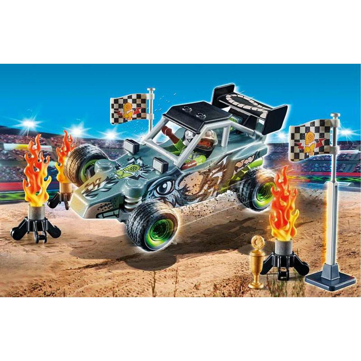 Playset Playmobil Stuntshow Racer 45 Peças